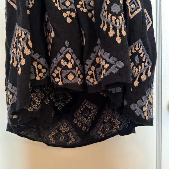 Free People Embroidered Barrel Dress with Tie Straps - Picture 2 of 7